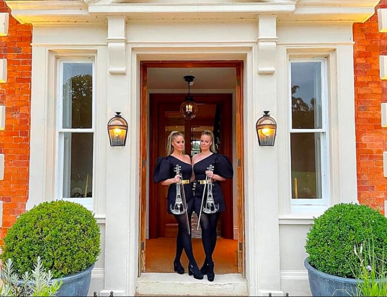 Electric violin duo weddings and events