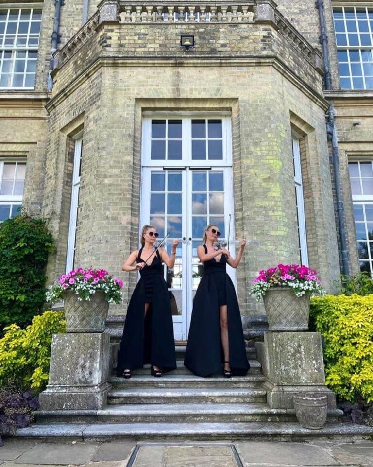 Electric violin duo weddings and events